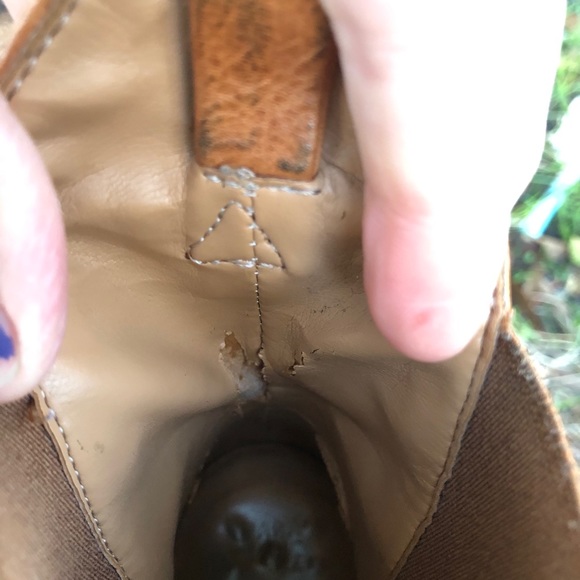 Zara Basic Leather Block Heel Booties Size 40 - Picture 4 of 9